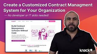 Built contract management software without code