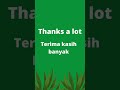 Kalimat ucapan terima kasih ( part 1 ) #shorts