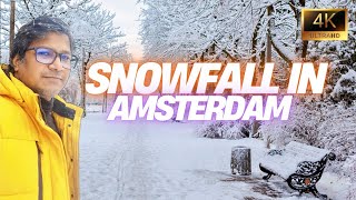 Snow in the Amsterdam, NL❄️