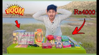 Different Type Of Fireworks - Rs 4000 रुपये के पटाखे | Biggest Diwali Stash POWER OF EXPERIMENT