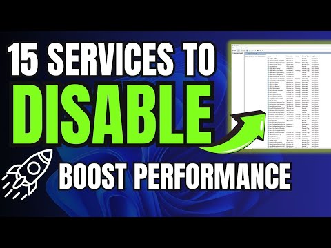 Disable These 15 Windows Services to (INSTANTLY INCREASE COMPUTER SPEED!)