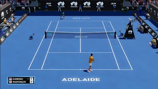 Adelaide ATP | Novak Djokovic vs Denis Shapovalov | AO Tennis 2 - PS4 Gameplay