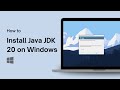 How to Install Java JDK 20 on Windows 11