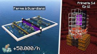 J'ai build une FERME A GUARDIANS (+50k/h) ultra cheatée ! | Survie Minecraft 1.1