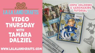 Copic Coloring Ice Skating Marci & Ice Skate Die Cuts