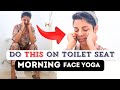 6 Face Yoga Exercises To Do First Thing In the Morning | Lift Sagging Face and Neck