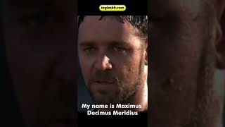 BEST GLADIATOR QUOTES #peliculas #cursodeinglesdesdecero #inglés