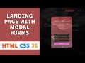 Landing Page with Modal Forms using HTML, CSS, and JavaScript / How to create Modal Box