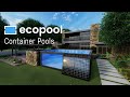 Modular Shipping Container Pools by Ecopool