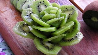 DIY Fruit Art | Kiwi Rose | Fruit & Vegetable Carving Lessons