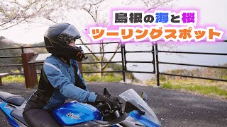 【桜と日本海】桜のトンネルを駆け抜ける絶景ツーリング！【島根・チェリーロード】