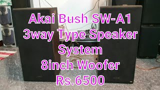 Akai Bush SW-A1 3way Type Vintage Speaker System RS.6500/-