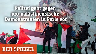 Nach Terrorangriff auf Israel: Polizei geht gegen pro-palästinensische Demonstranten in Paris vor