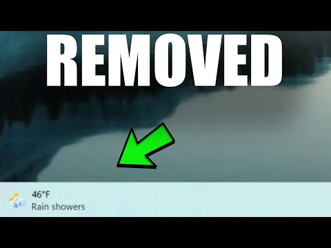 How to Remove the New Weather Widget from the taskbar (Windows 11)