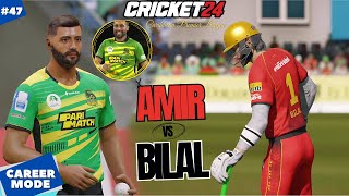 M AMIR's first time facing the challenge in CPL | Cricket 24 My Career Mode #47 #BilalGamers