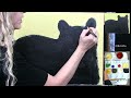 learn how to draw u0026 paint with acrylics black bear easy animal beginner tutorial paint u0026 sip at home