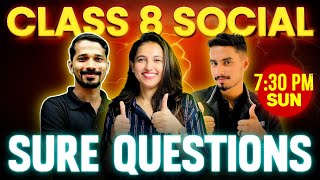 Class 8 Social Christmas Exam | Sure Questions | Exam Winner Class 8