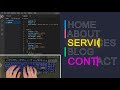 ASMR Programming - CSS Creative Menu Hover Text Animation Effects - No Talking
