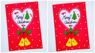 Christmas card making / Beautiful Christmas Card 2024 / Happy new year 2025 DIY Christmas card easy