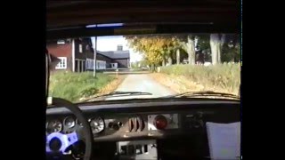 Rally incar Lars Dafgård Volvo 142. Hedemora Älgjakten 1998