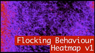 Boid Flocking Simulation Heatmap - v1