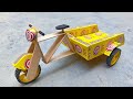 how to make cycle rickshaw at home | diy rickshaw wala - matchbox rickshaw loader