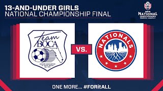 2021 US Youth Soccer Nationals: Day 4 - Field 5 - 13U Girls Final - 630pm