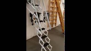 Fantozzi Electric Aluminium Concertina Loft Ladder