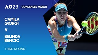 Camila Giorgi v Belinda Bencic Condensed Match | Australian Open 2023 Third Round