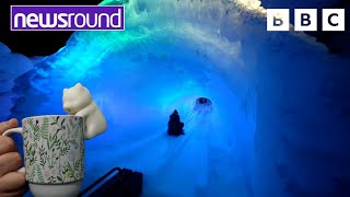 Strange tech, amazing art, 'cool' icicles, and technicolour tunnels! | Strange News | Newsround