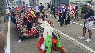 氷見 池田町獅子舞 2023