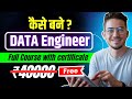 How to become a Data engineer ? Free Data science training with certificate! Data engineer Roadmap