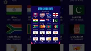 T20 World Cup 2024 all qualified teams #t20_worldcup_2024 #india #usa #pakistan #england #newzealand
