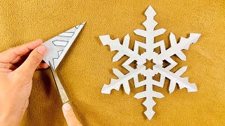 Paper Snowflakes ❄️ #12 | How to Make Snowflakes | Paper Cutting Idea | Snowflakes Design