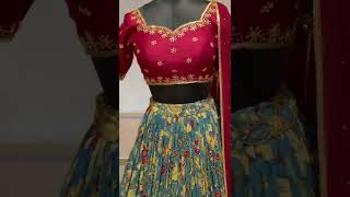 Red lehenga/kalamkari lehenga