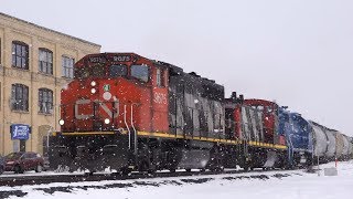 CN L568 - CN 9675 West at Kitchener (March 02 2019)