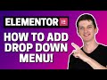 How To Add Drop Down Menu In Elementor