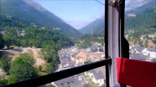 Cauterets by cable car, (Telesiege) from Station du Lys, Pyrenees.