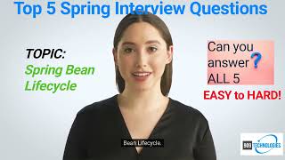 Java Interview Questions Spring Bean Lifecycle