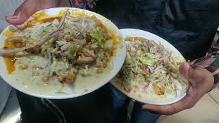 Street Food in Pakistan | baray mian sweets jhelum | Fruit Chat, Chana Chat, Samosa Chat | Desi Food