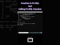 Function that parses the string and return number in PL/SQL | Functions in  Plsql | TechnonTechTV