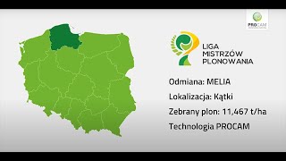 Jęczmień ozimy Melia–Nowy Rekord Polski 11,467 t/ha w technologii PROCAM #ligamistrzowplonowania