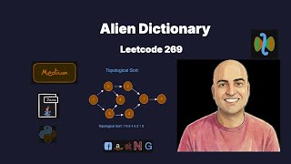 Alien Dictionary - Leetcode 269 | Topological Sort with Kahn's Algorithm (BFS)