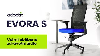 Adaptic Evora S – velmi oblíbená zdravotní židle pro home office, kanceláře a zasedací místnosti