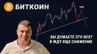 ❗️ БИТКОИН. ГОТОВЬТЕСЬ ЕЩЕ К ОДНОМУ ДВИЖЕНИЮ ВНИЗ. НЕ ВСЁ ТАК ПРОСТО!