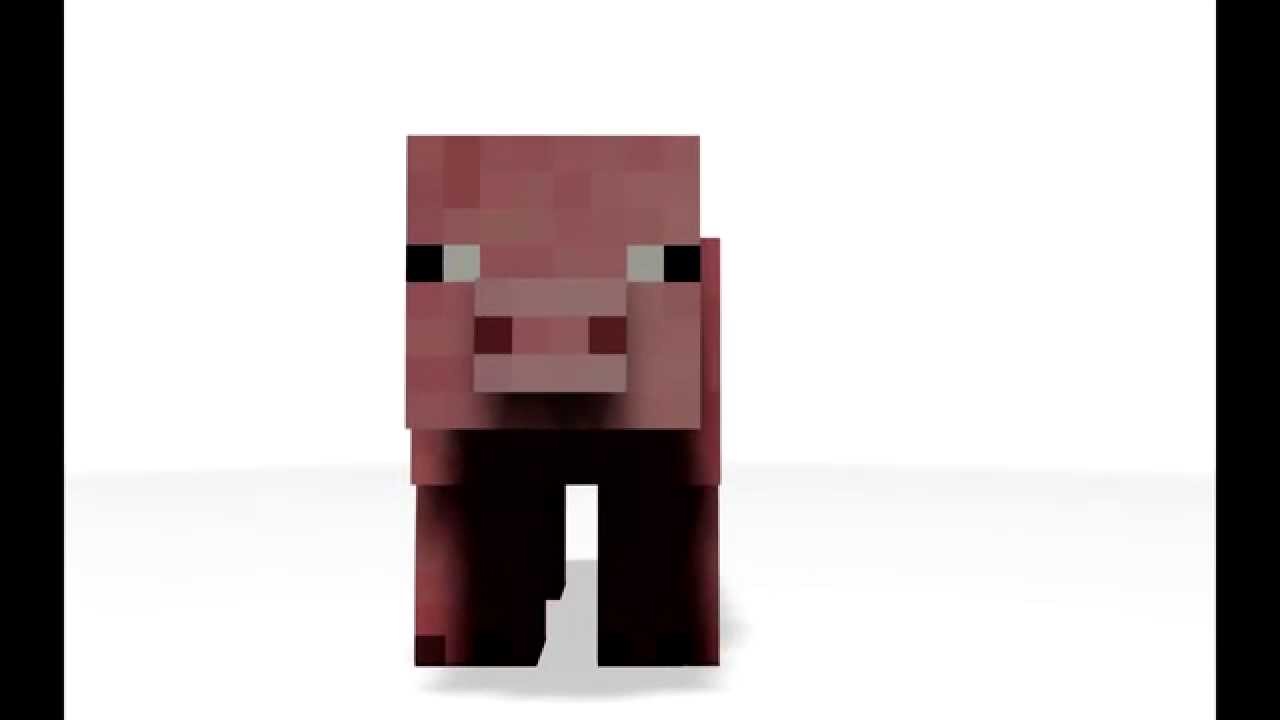 Minecraft Animation Pig Youtube