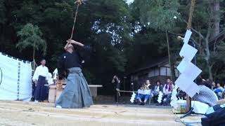 2019伊勢大神楽波太神社総舞奉納 11剣三番叟