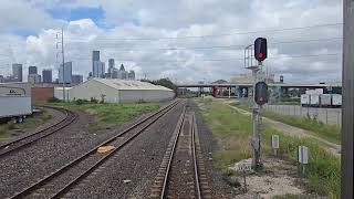 Amtrak Sunset Limited #2 from Houston to Beaumont, TX (Rear View)  Sept 1, 2024