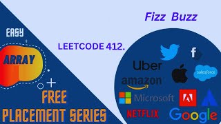 Fizz Buzz | Leetcode 412 | Array questions for Interview | DSA in Java | Javascript