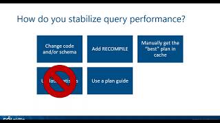 Plan Stability through Plan Forcing in Query Store